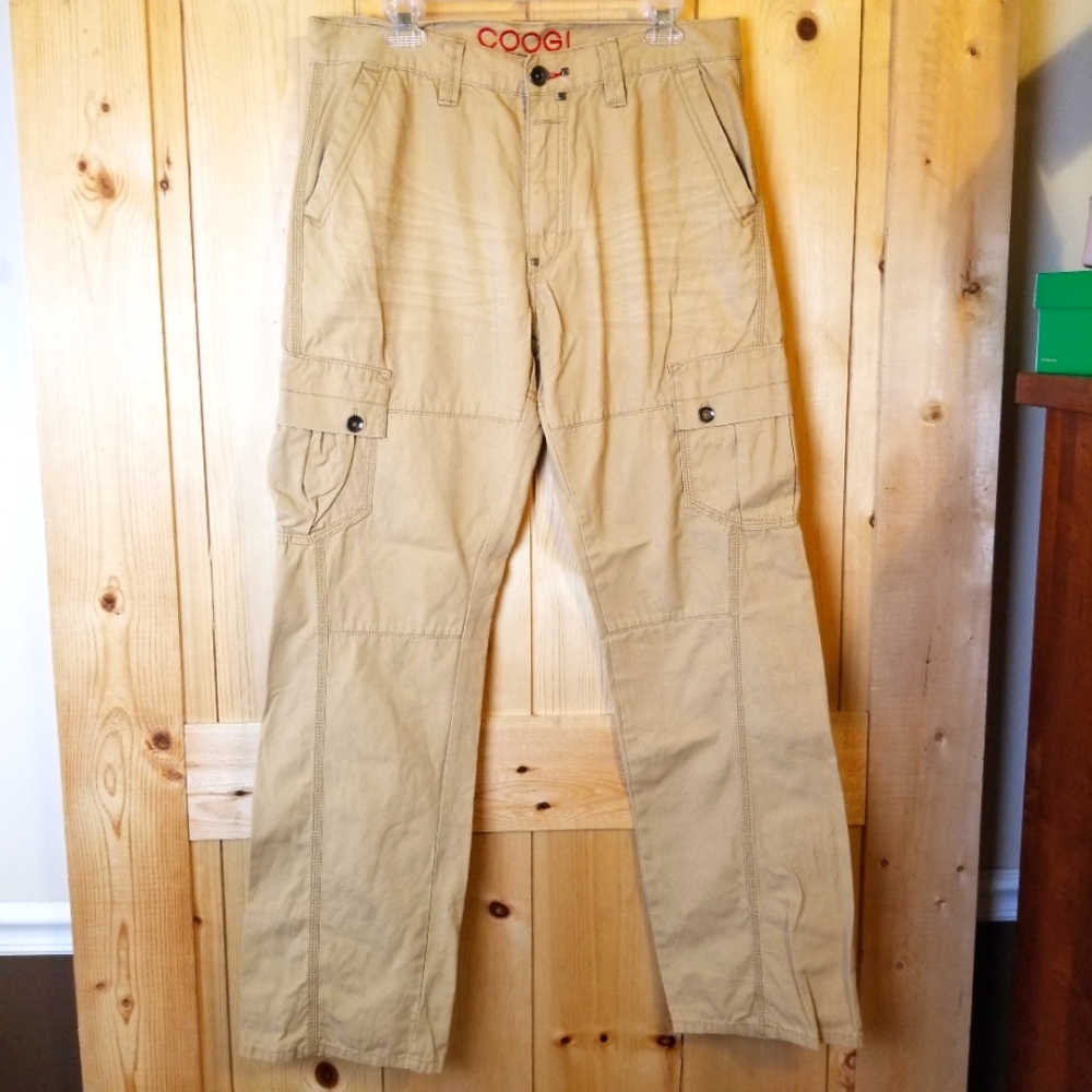 Coogi Cotton Khaki Cargo Pants